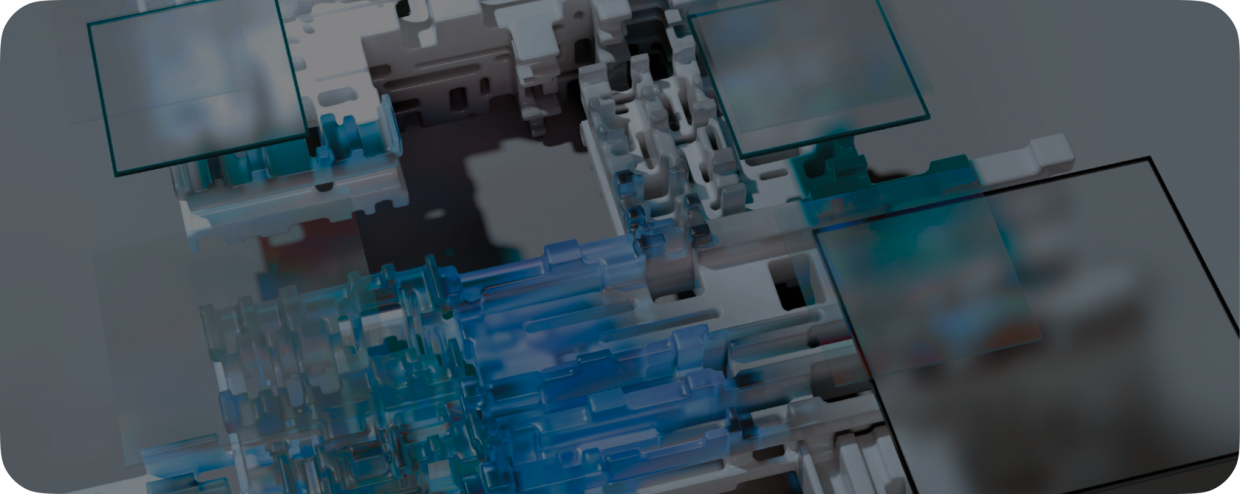 A complex modern visualization of the data capture technology.