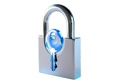 A lock and a key symbolizing turn-key solutions and solutions for data integrity.