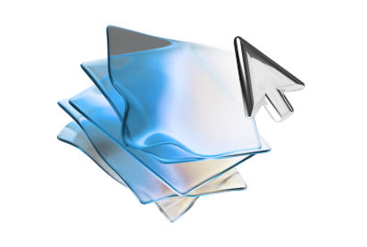 A cursor floating over layers of data, demonstrating the process of extracting batch insights with software for chemical industry.