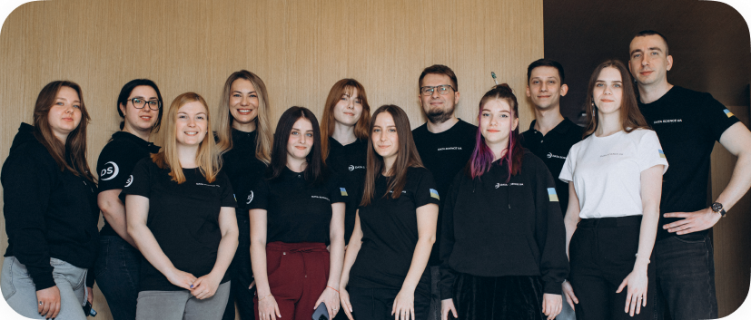 Dedicated Data Science UA team with both technical and business experts who hold years of applied experience in AI integration and similar fields.