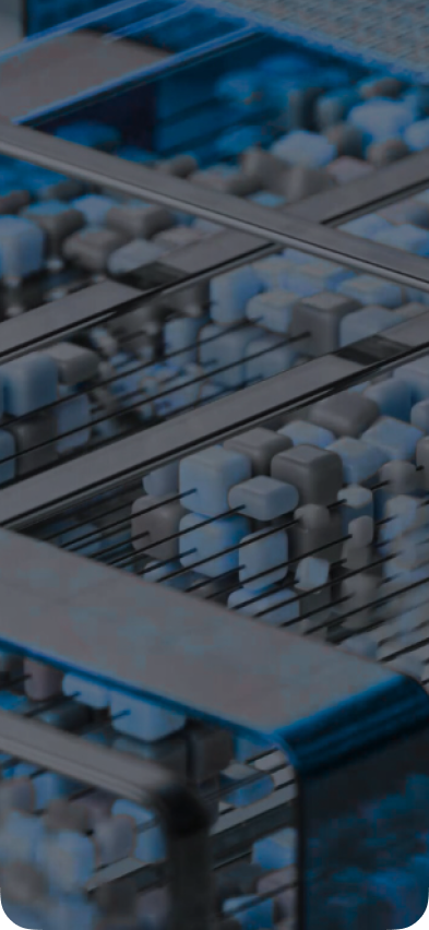 Complex representation of deep learning development processes connected to analyzing millions of layers of hidden data.